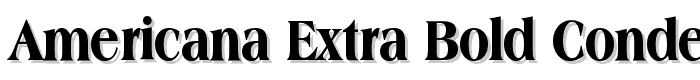 Americana Extra Bold Condensed BT font