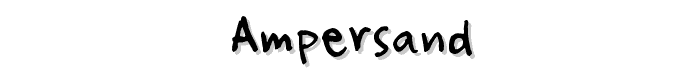Ampersand font