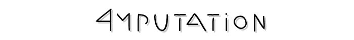 Amputation font