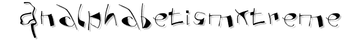 AnAlphaBetIsmXtreme font