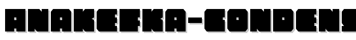 Anakefka Condensed font