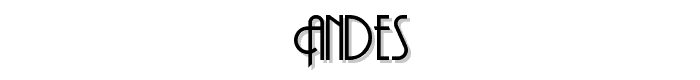 Andes font