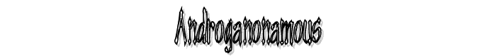 Androganonamous font