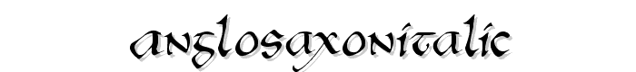 AngloSaxonItalic font