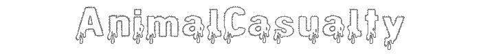 AnimalCasualty font