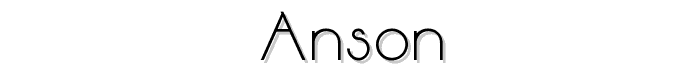 Anson font