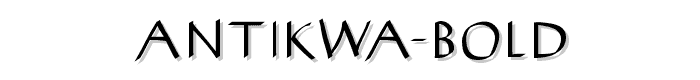 AntiKwa-Bold font