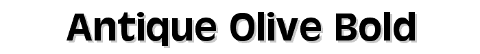 Antique-Olive-Bold font