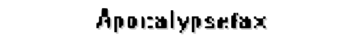 ApocalypseFax font