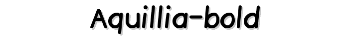 Aquillia Bold font