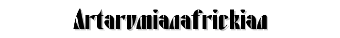 ArTarumianAfrickian font