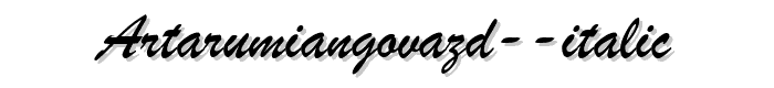 ArTarumianGovazd%20Italic font