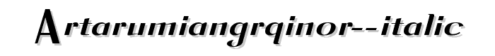 ArTarumianGrqiNor%20Italic font