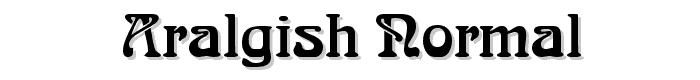 Aralgish%20Normal font