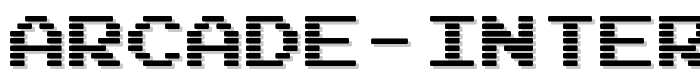 Arcade%20Interlaced font