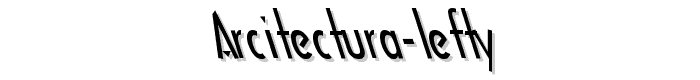 Arcitectura%20Lefty font