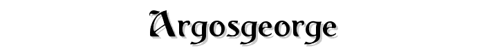 ArgosGeorge font