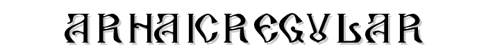 ArhaicRegular font