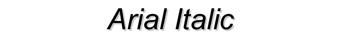 Arial%20Italic font