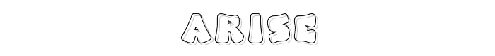 Arise font