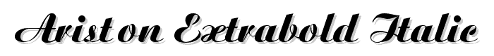 Ariston-ExtraBold-Italic font