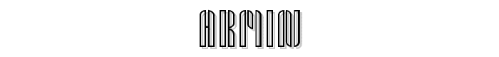 Armin font