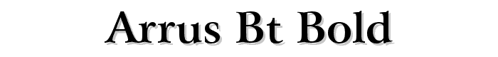 Arrus%20BT%20Bold font