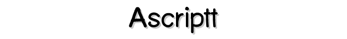 Ascriptt font
