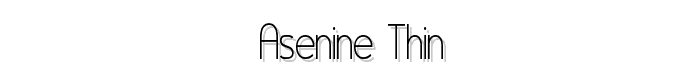 Asenine%20Thin font