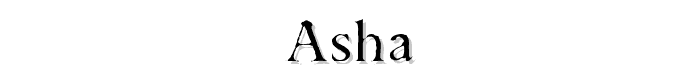 Asha font