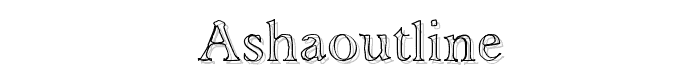 AshaOutline font