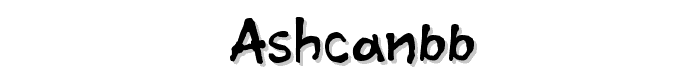 AshcanBB font