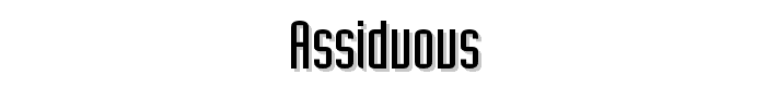 Assiduous font