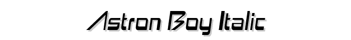 Astron%20Boy%20Italic font