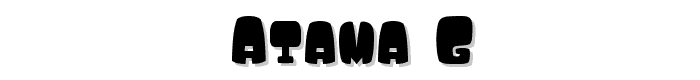 Atama__G font