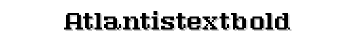 AtlantisTextBold font