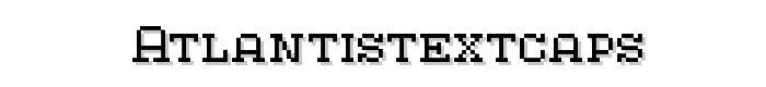 AtlantisTextCaps font