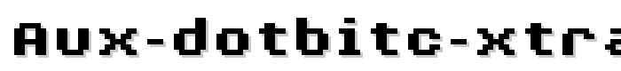 AuX DotBitC Xtra Bold font