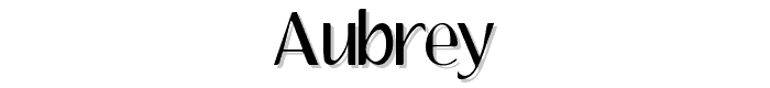 Aubrey font