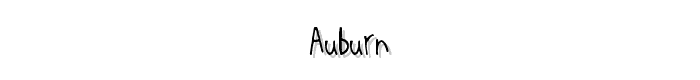 Auburn font