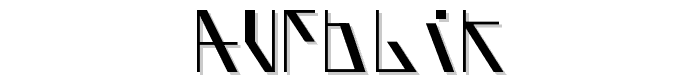 AufBliK font