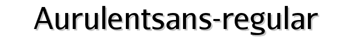 AurulentSans-Regular font