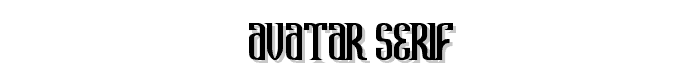 Avatar%20Serif font