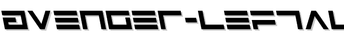 Avenger Leftalic font