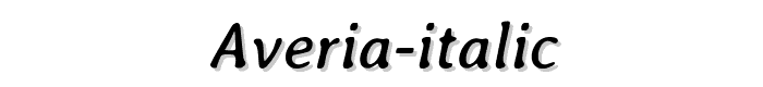 Averia-Italic font