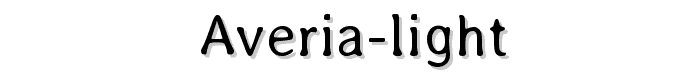 Averia-Light font