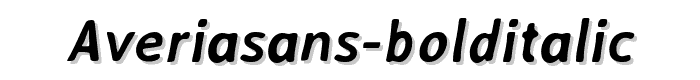 AveriaSans-BoldItalic font