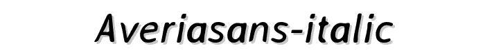 AveriaSans-Italic font