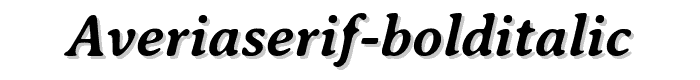 AveriaSerif-BoldItalic font