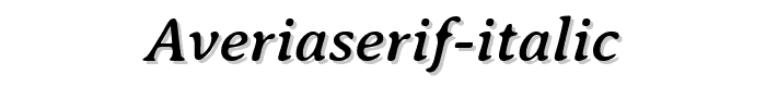 AveriaSerif-Italic police